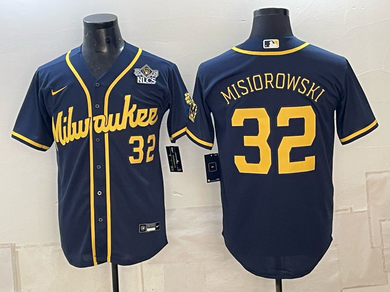 Men 2026 Milwaukee Brewers #32 Misiorowski blue Game Nike MLB Jersey 101201